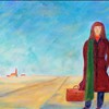 en attendant ( 10 X 12 ) à la manière de J.P. Lemieux